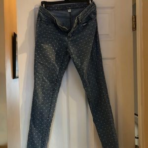 Lauren Conrad heart print jeans